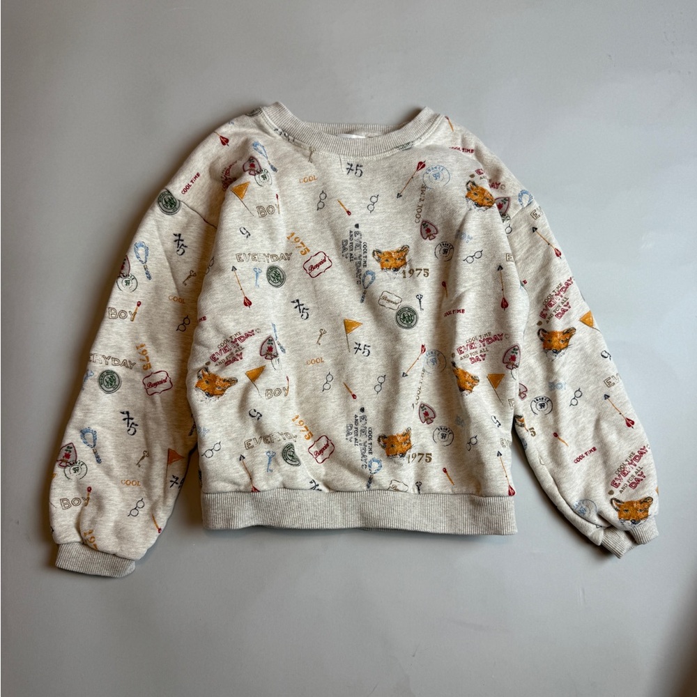 Bonpoint Graphic Crewneck Sweatshirt